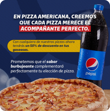 pizza americana post click 2 action marketing digital, redes sociales y sitios web para empresas
